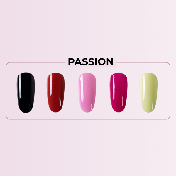 alluma. | Semi-permanent Gel Nail Polish Pen (5 Nail Pens in Unique Colors Per Set) + Free UV Lamp
