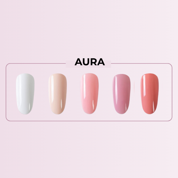 alluma. | Semi-permanent Gel Nail Polish Pen (5 Nail Pens in Unique Colors Per Set) + Free UV Lamp