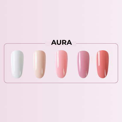alluma. | Semi-permanent Gel Nail Polish Pen (5 Nail Pens in Unique Colors Per Set) + Free UV Lamp